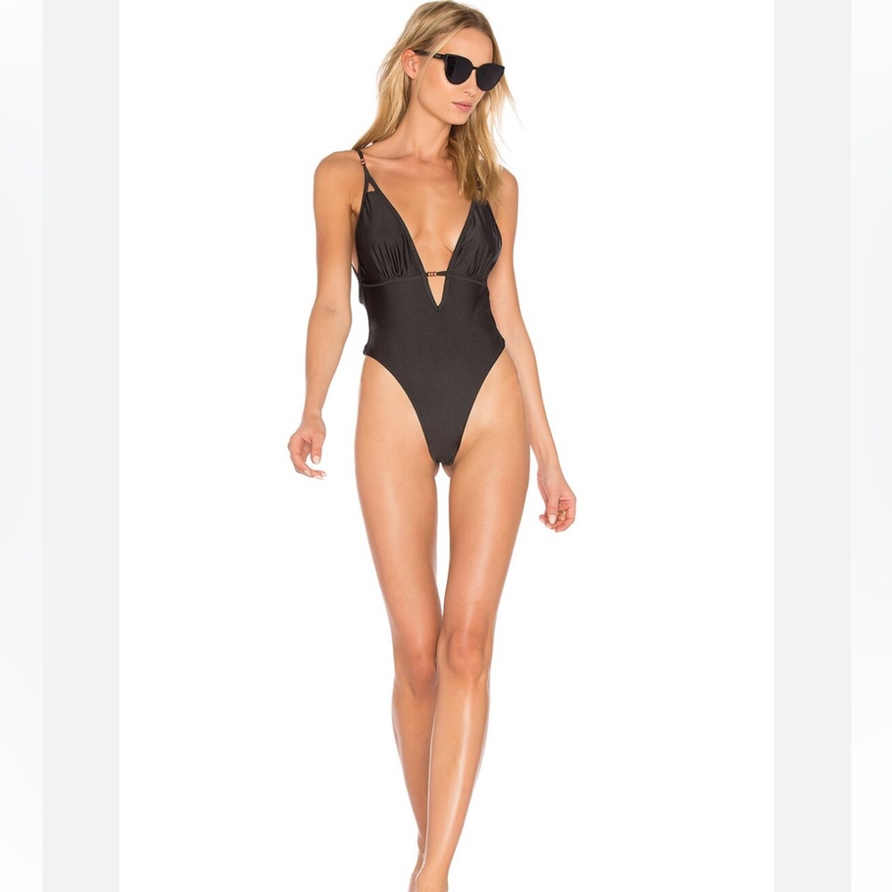 NWT Somedays Lovin Drifting On One Piece Swimsuit in Titanium sz S